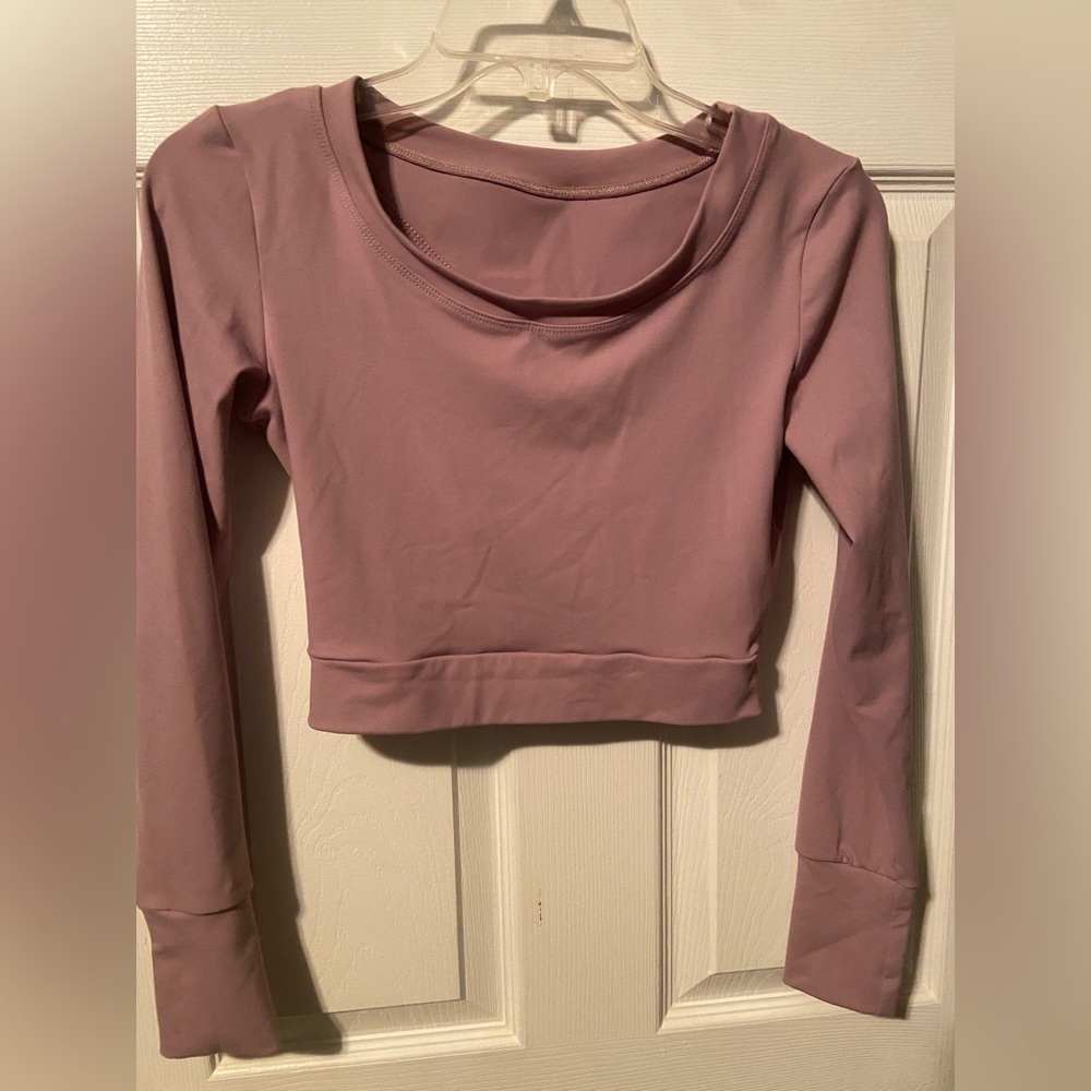 Savvi Workout L/S Crop Top M